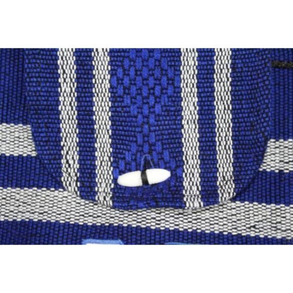 Handmade Notre Dame Blue Baha Drawstring Backpack - Picture 5 of 8